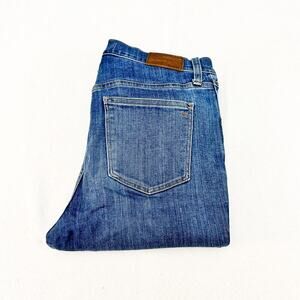 Madewell 10" Roadtripper Button Fly Denim Jeans Medium Wash Size 30 Tall